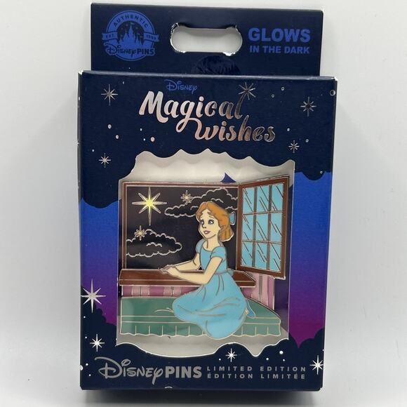 Disney Pin 2024 Magical Wishes Mini Jumbo Wendy Peter Pan Limited Edition 1500 - Picture 1 of 3
